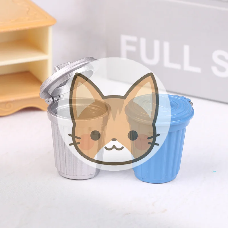 

Миниатюрная деревянная мусорная корзина для кукольного домика, модель игрушки, аксессуар для декора сцены