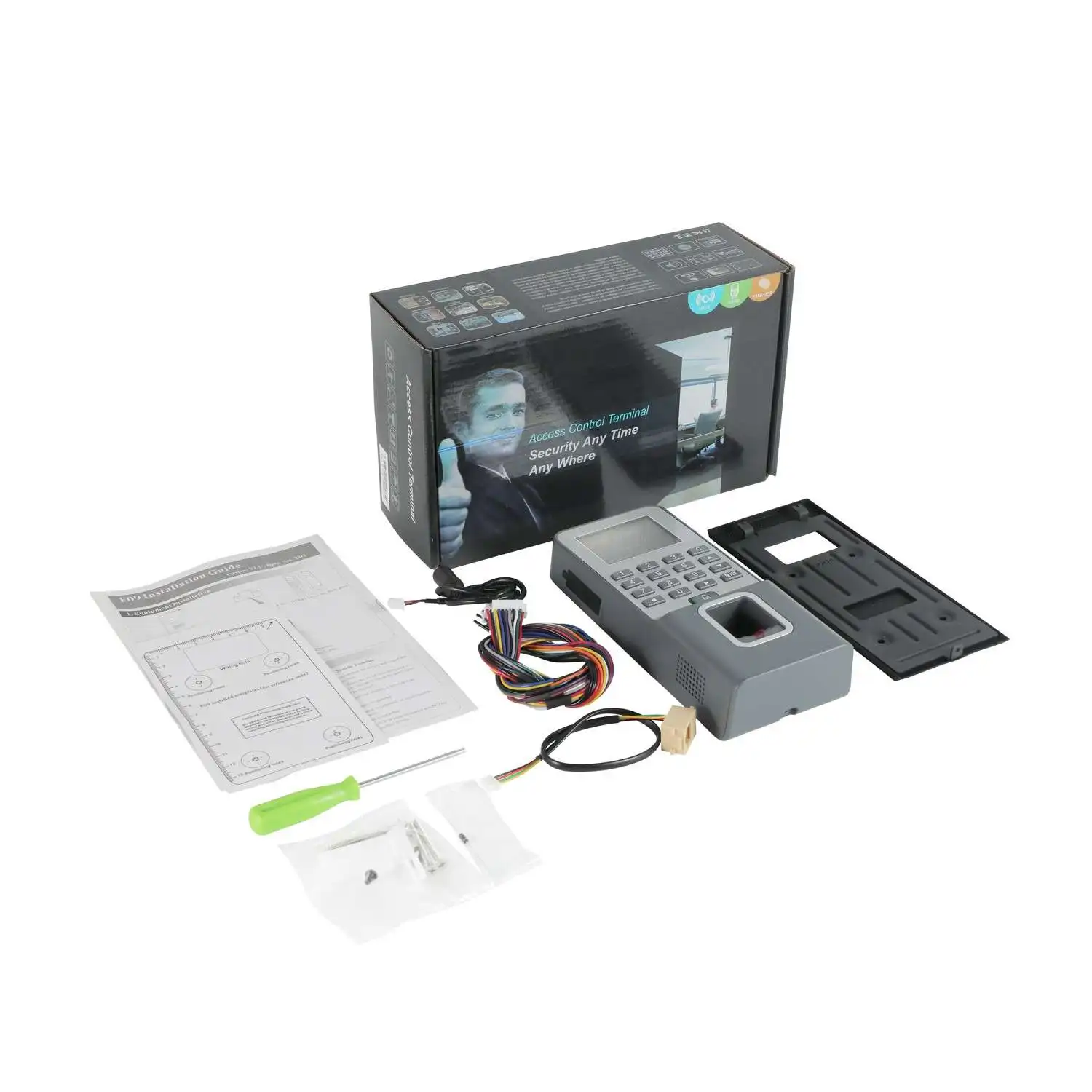 Scheda IC/Sistema di controllo accessi biometrico per impronte digitali e sistema biometrico di tempo e presenza con TCP/IP/USB/WIFI F09