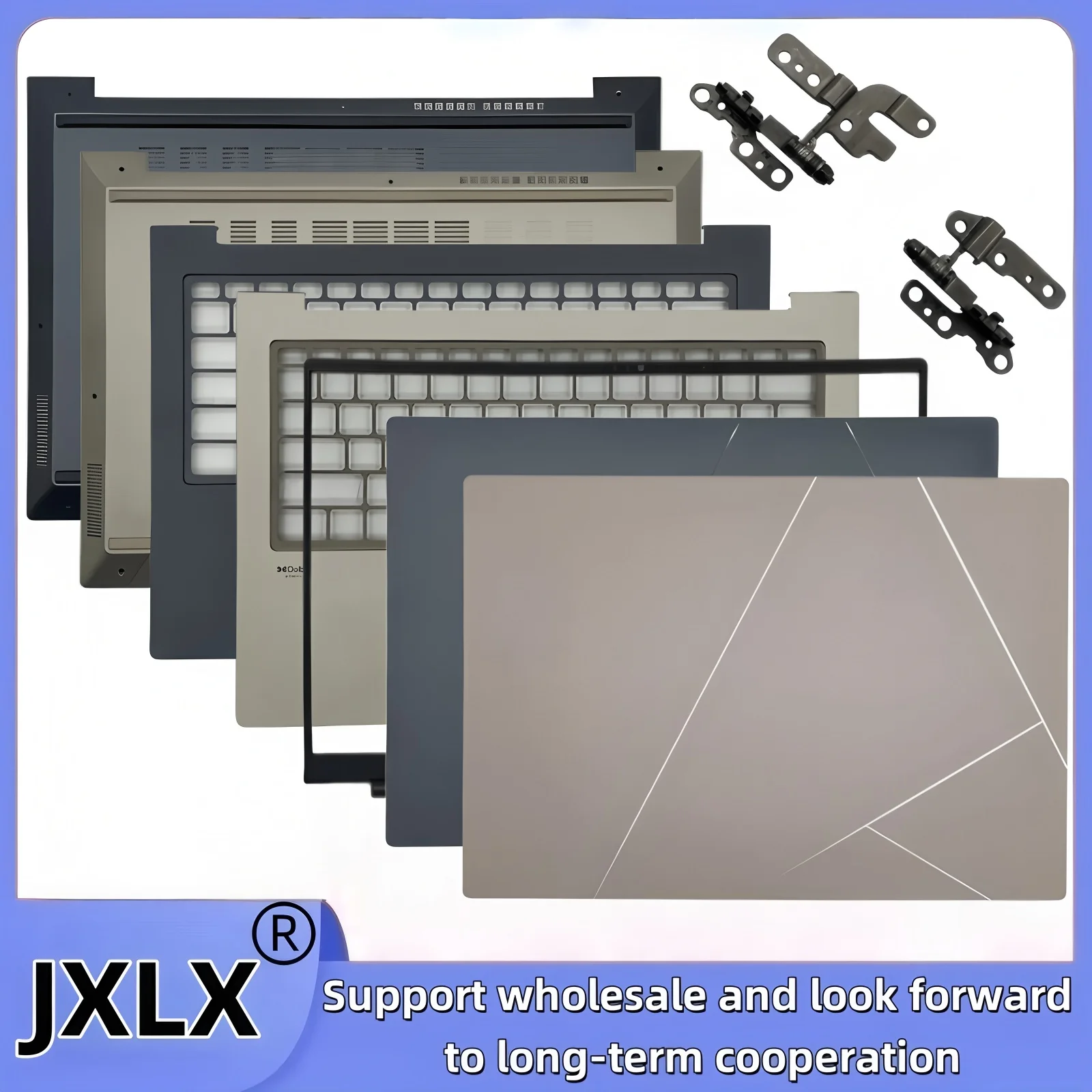 

JXLX® New for ASUS Zenbook 14X UX3404V Q410V Q420V Laptop LCD Back Cover Top Case/LCD Front Bezel cover/Palmrest/Bottom Base