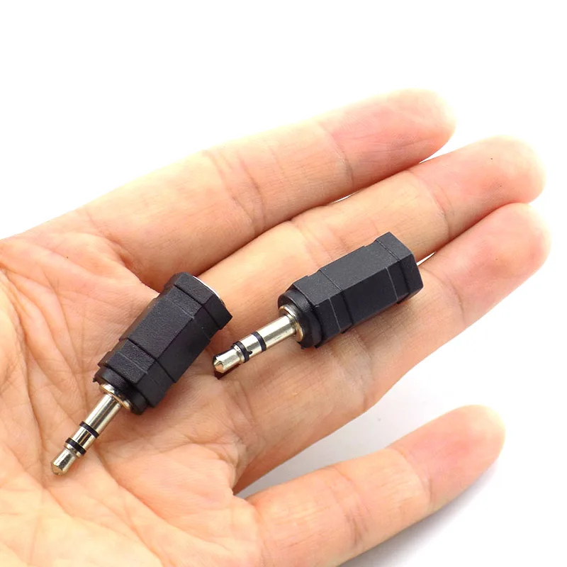 Stereo Jack Male Plug 3.5mm To Female Plug 2.5mm Converter For Audio PC Phone Headphone Earphone Adapter Cable Jack R23