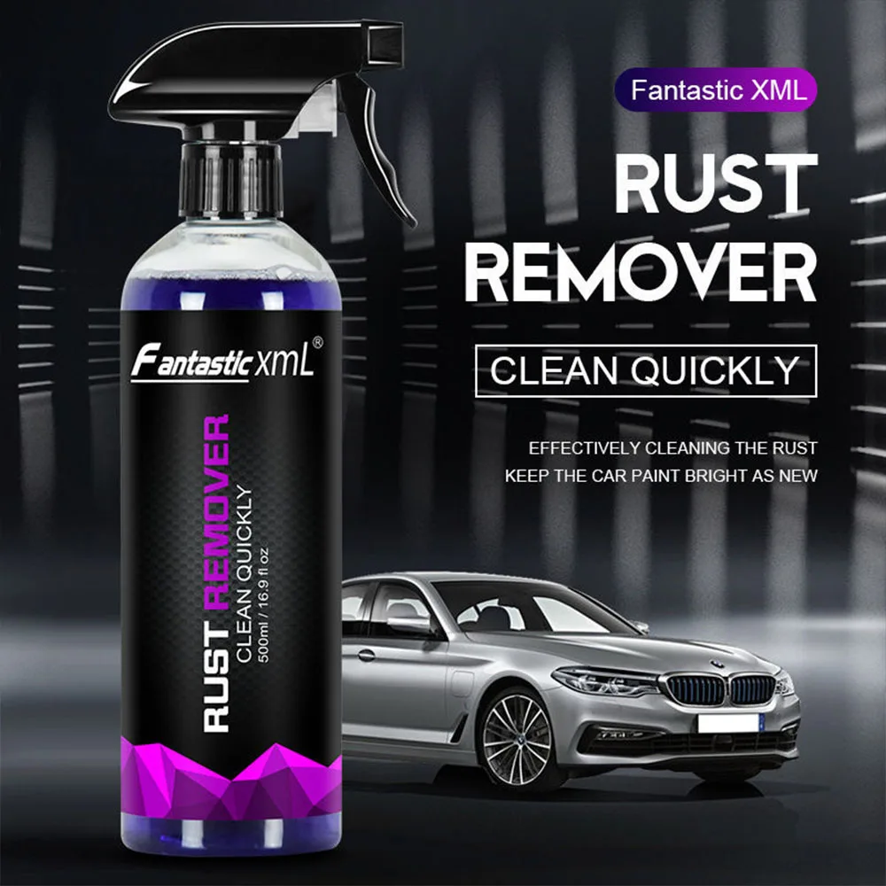 500ML Car Rust Removal Spray Rust Inhibitor Paint Rust Remover Derusting Spray Car Wheel Hub Rust Remover for Iron Powder