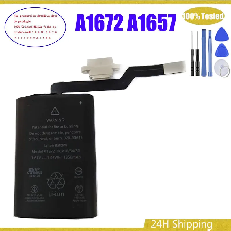 New A1672 A1657 3.61V 1956mAh Battery For Apple Magic Mouse 2 020-00634 020-00633 Wireless Mouse Batteries Batteria + Free Tools