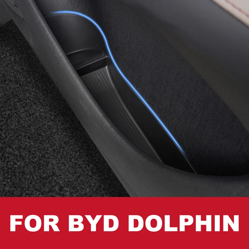 For Byd Dolphin 2023 2024 Interior Door Storage Box Door Slot Mat Car Modification Accessories