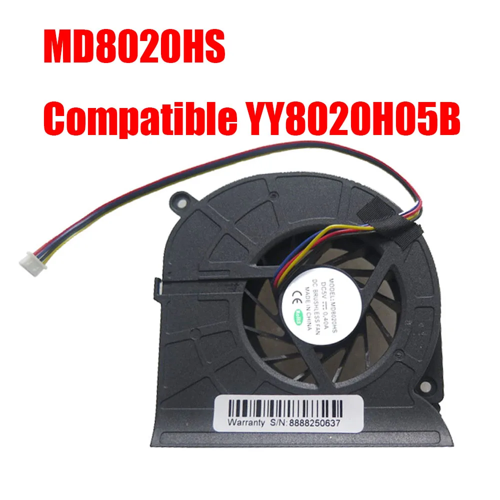 Replacement MINI PC CPU Fan MD8020HS Compatible YY8020H05B YY8020H058 DC5V 0.40A 4PIN New