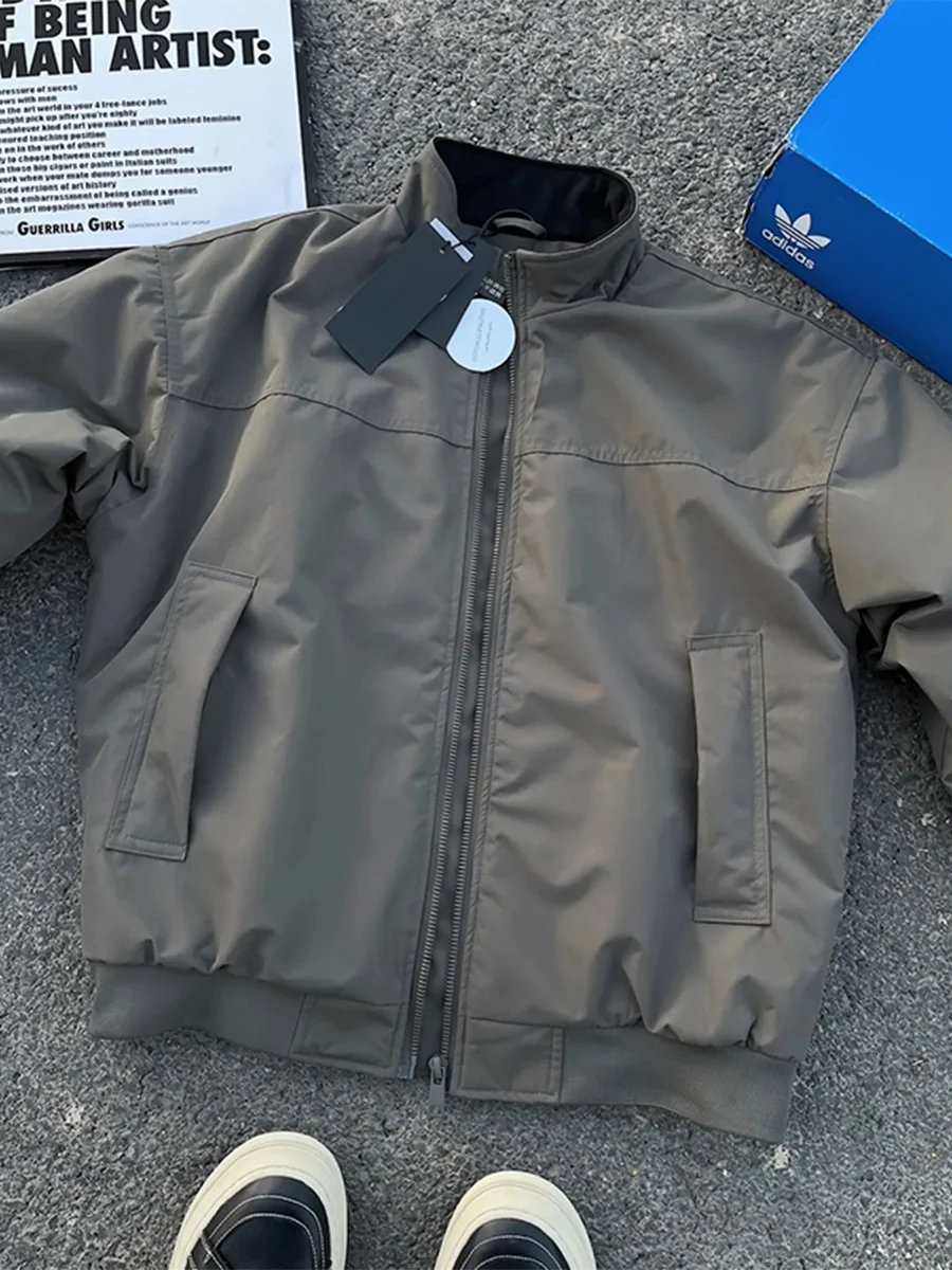 

GTLA ey Cotton Jaet Men's Winter ort Sle Warmth Windproof Waterproof Coat Youth Casual Faion Thiened Long Sve ...