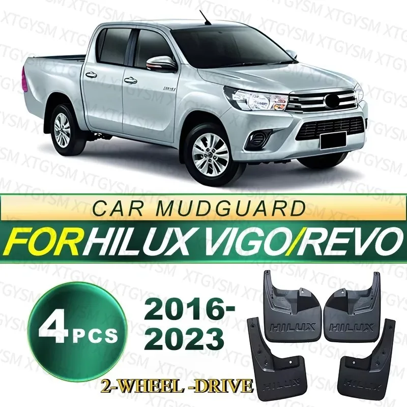 For Toyota Hilux Vigo 2016 2017 2018 2019 2020 2021 2022 2023 Fender Mudguard Mud Flaps Guard Splash Flap Mudguards Car Accessor
