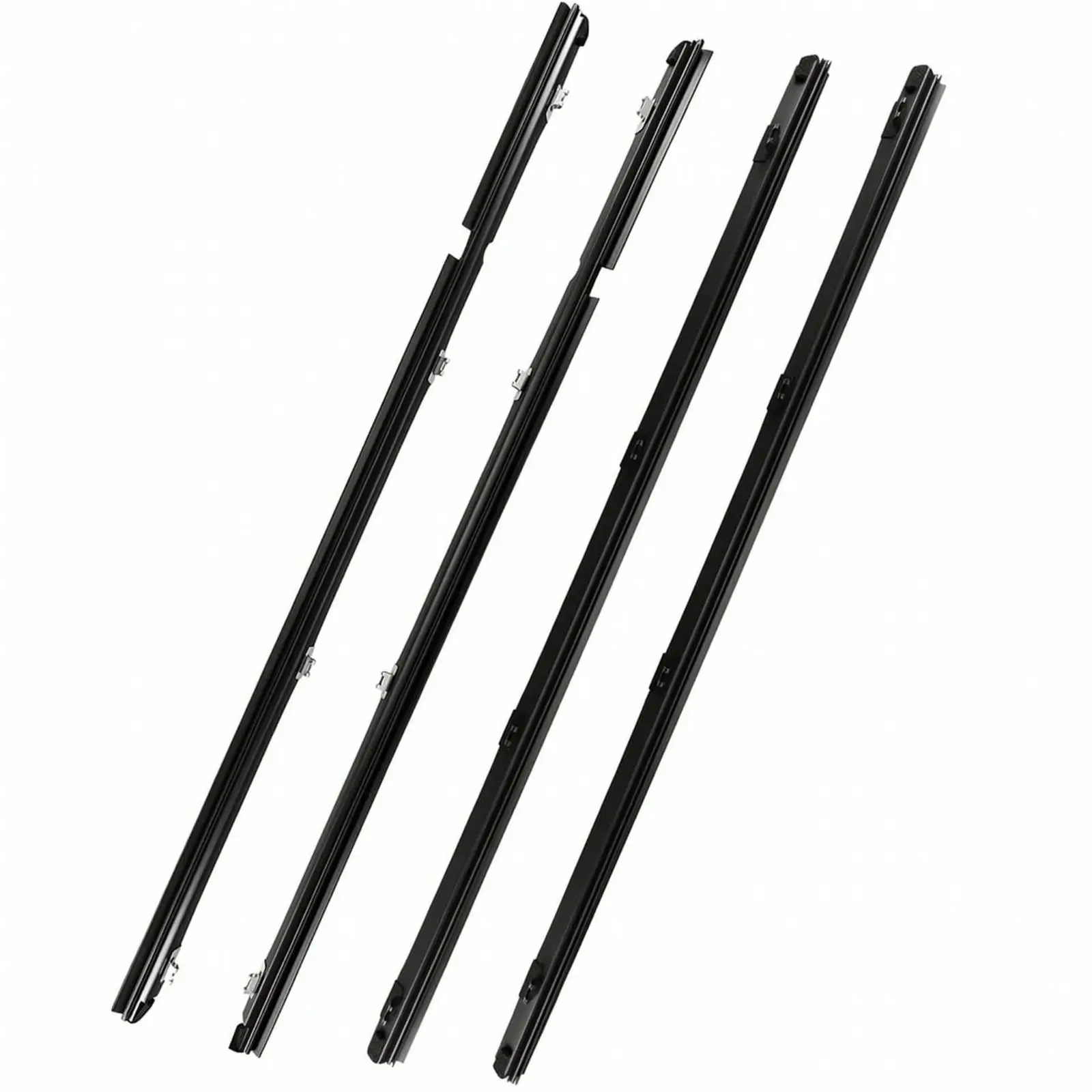 Windshield Rubber Seal Strip with Retaining Clips for Car Glass Weatherstrip Replacement Trim Compatible with 68173