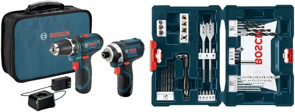 

CLPK22-120 12V Max беспроводная 2-Tool 3/8 in. Дрель/драйвер и 1/4 дюйма. Комплект ударного драйвера с 2 батареями, зарядным устройством и фотоэлементами