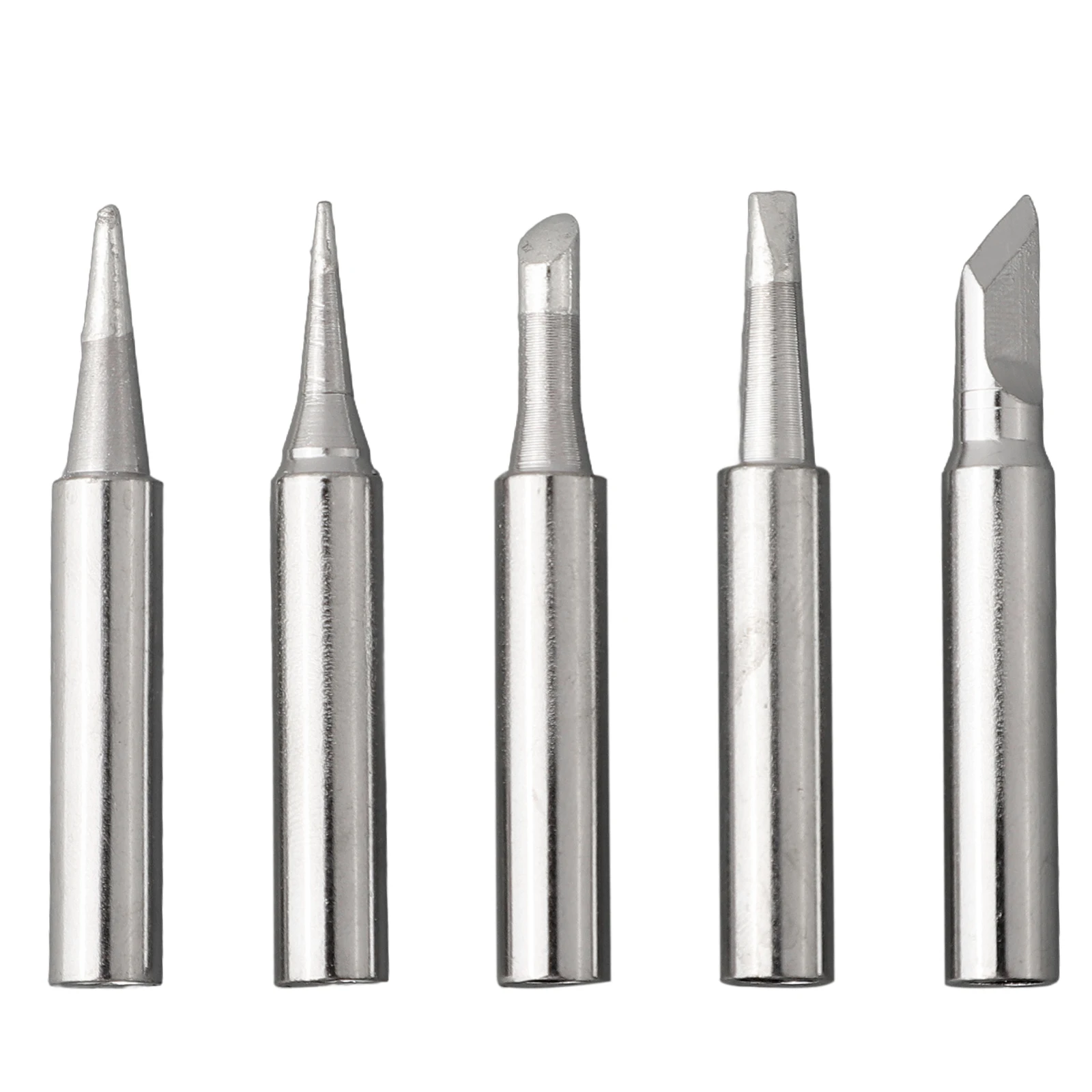 Multi Size Copper Soldering Iron Tip Set for Various Welding Needs 5pcs Replacement Tips for 936 Soldering Iron