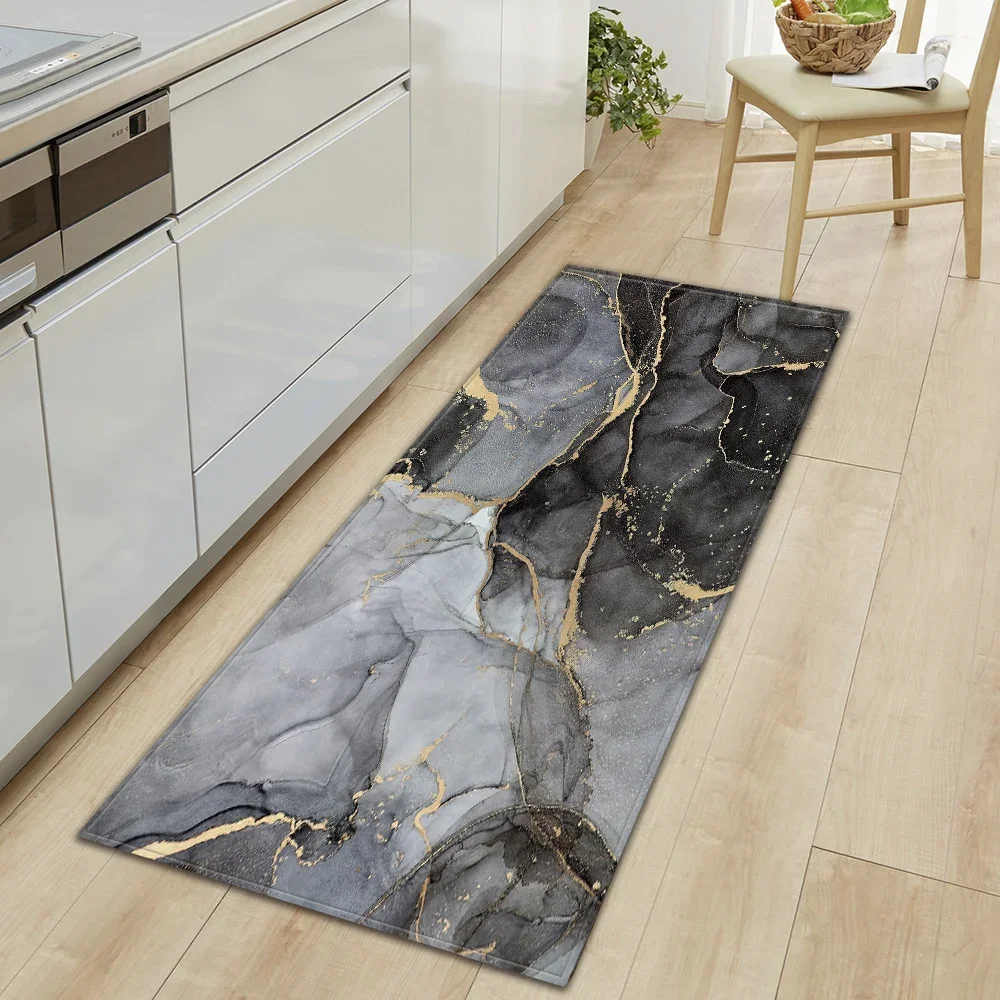 

Kitchen Bath Foot Mat Home Living Room Balcony Bedroom Bedside Floor Decor Long Carpet House Hallway Entrance Door Anti-Slip Rug