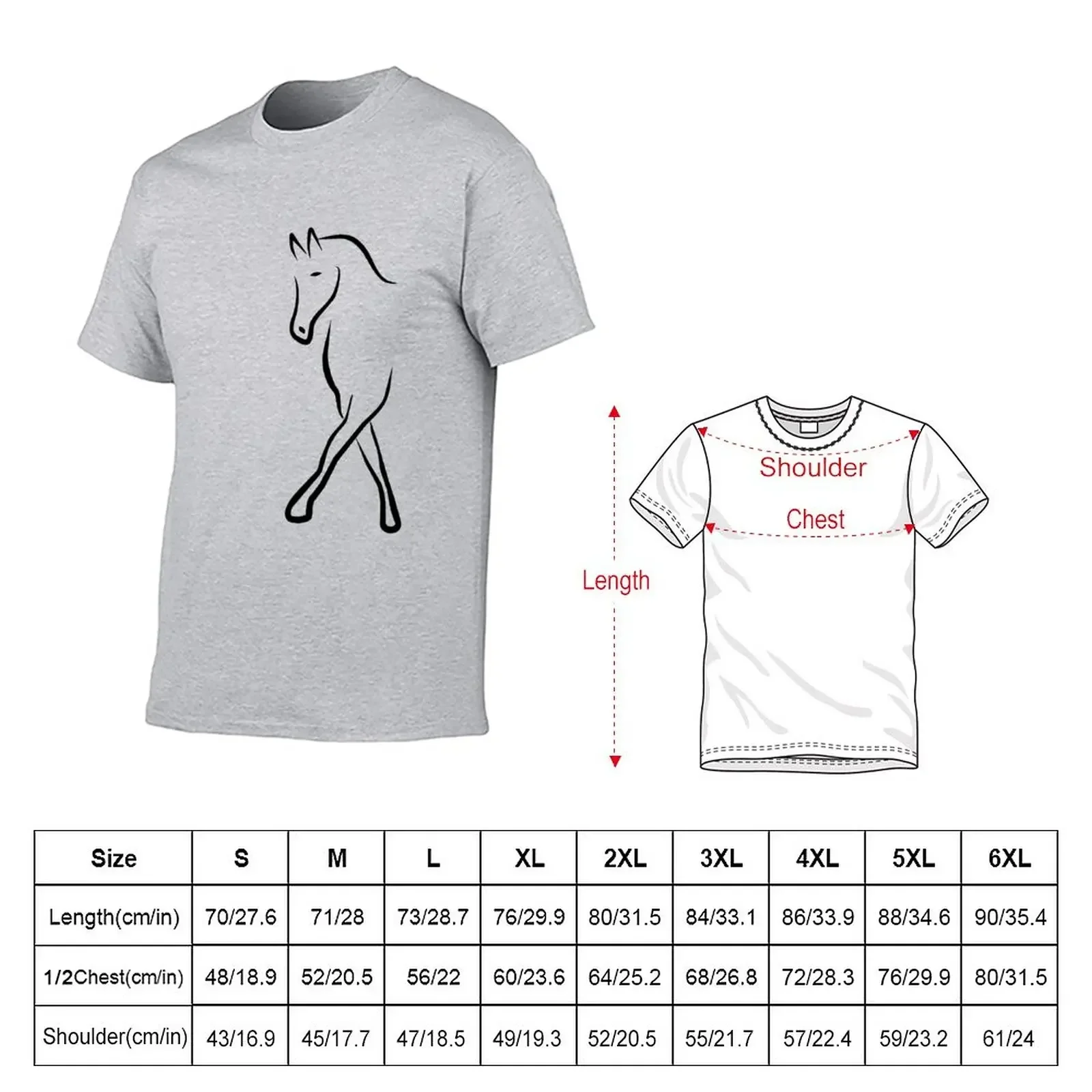 dressage horse T-Shirt quick drying for a boy Men's clothing