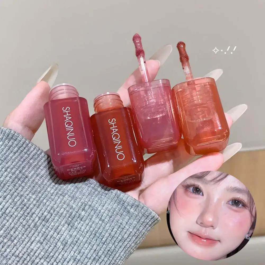 Matte Liquid Blusher Waterproof Sweatproof Brighten Blush Makeup Face Rouge Nude Natural Stick Color A0J7