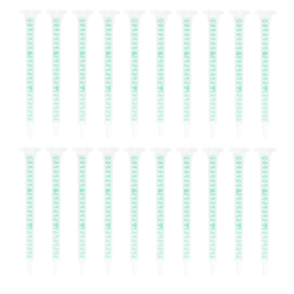 30 Pcs Mixing Dispensing Hose Nozzle Filling Glue Square PP Material Epoxy Resin Mixer Applicators