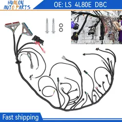 Cablaggio autonomo per motore LS 4L80E compatibile con GM DBC LS1 Vortec 4.8L 5.3L 6.0L Motore 1997-2006 Azionamento tramite cavo