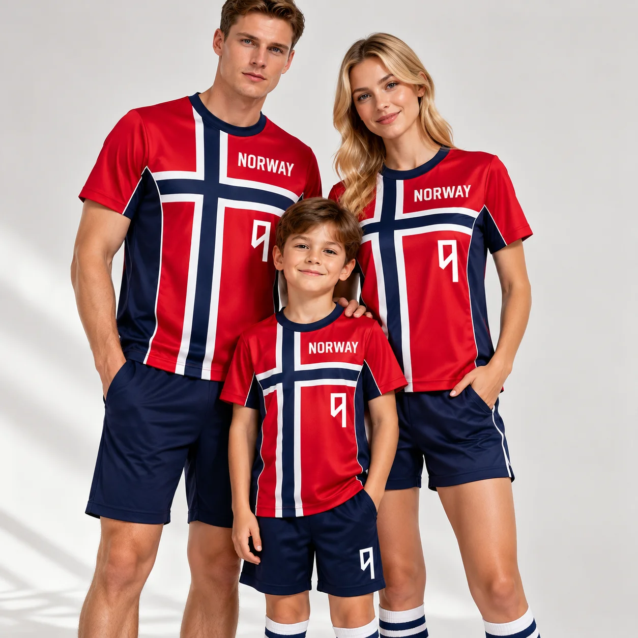 New BRAUT HAALAND Norway National Team Football Jersey Quick Dry Soccer Short Sleeve Unisex Family Sport Tops For Men Women Kids