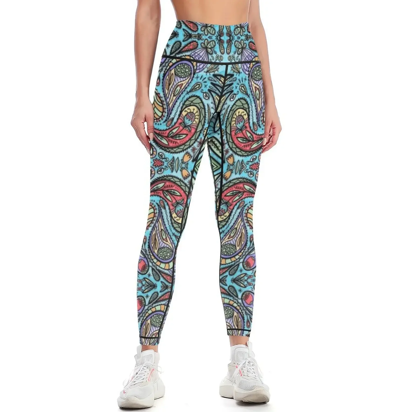 

Леггинсы Paisley Daze, спортивная одежда для спортзала, женская одежда для фитнеса, леггинсы для активного отдыха, сексуальные женские леггинсы, женские леггинсы