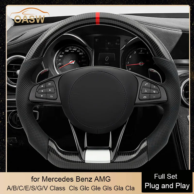 

Carbon Fiber Car Steering Wheel Assembly for Mercedes Benz AMG W205 W204 W177 W213 C63 E63 S63 W212 W213 Cls Glc Gle A B C E S G