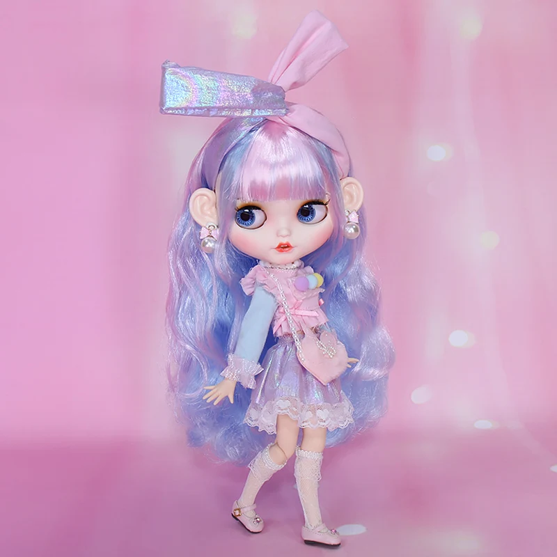 Boneca oled blyth conjunto de roupas, boneca de 30cm bjd com conjunto de mão, presente para meninas e bonecas estilosas