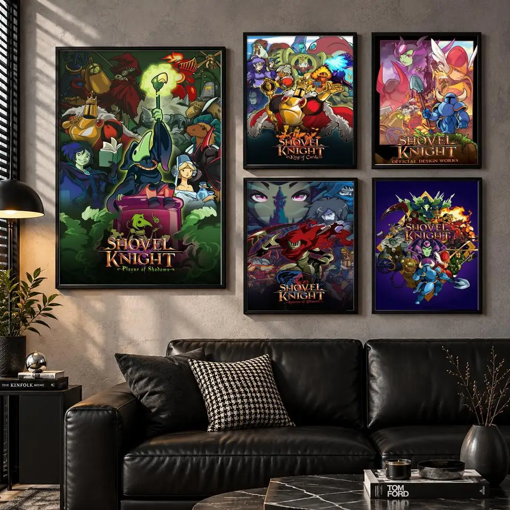 Shovel Knight: Plague of Shadows Pixels Platformer Poster Self-Adhesive Unframed Fashion Wall Prints for Office & Home Decor
