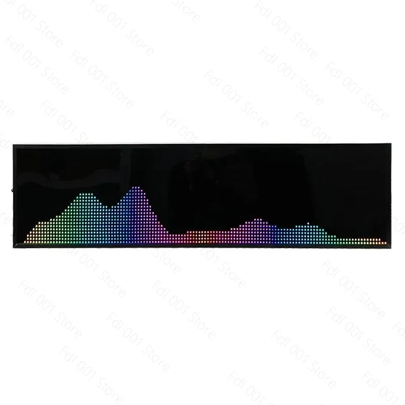 Professional Dynamic Music Rhythm Spectrum Display RGB Full-color Pickup Lamp Desktop Ornament Music Atmosphere Lamp