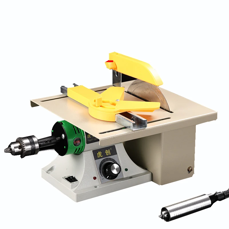 Multifunction Mini Table Saw Stone Polisher Jade Engraving Machine Grinding Polishing Machine Jade Cutting Machine 220V