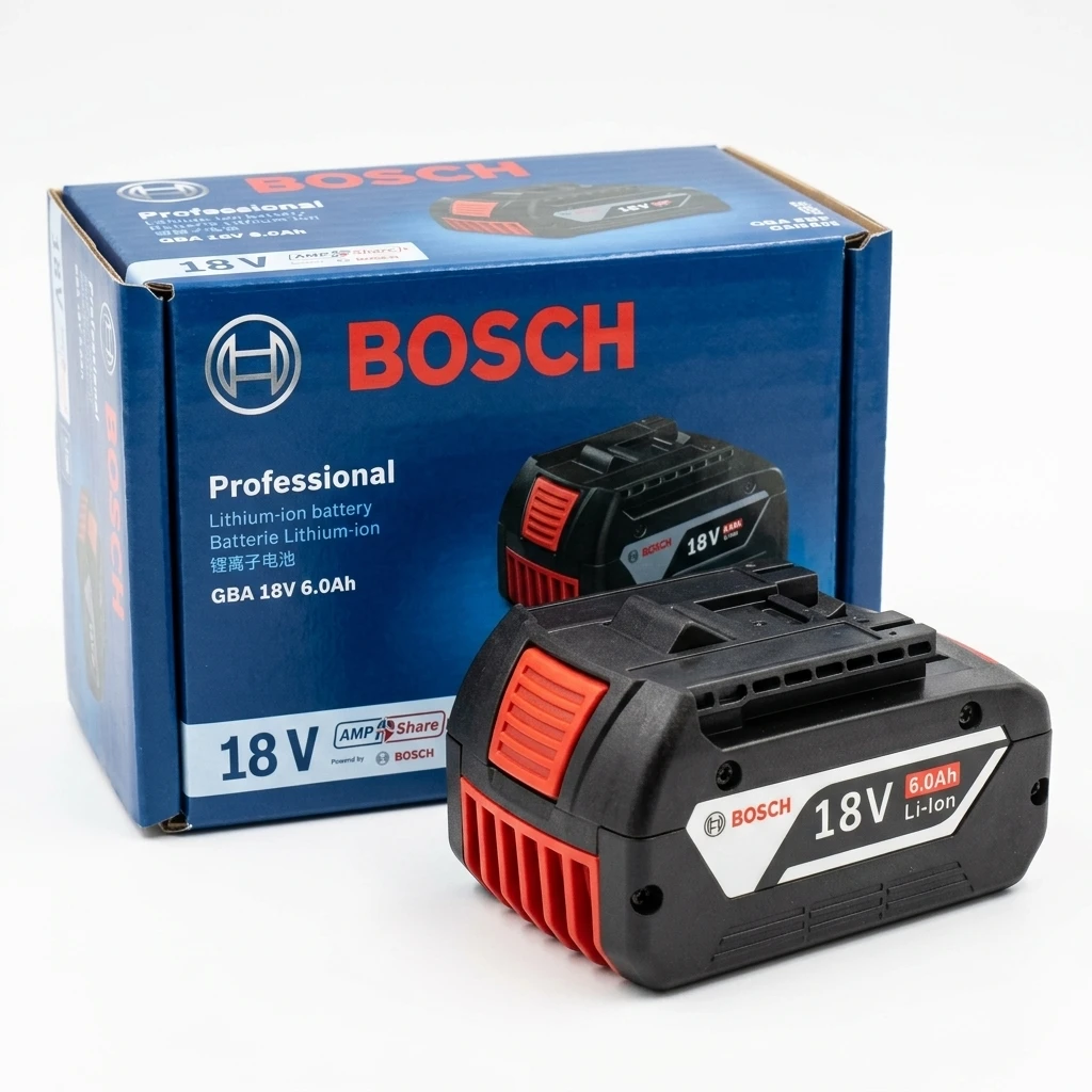 100% Original 6.0Ah-Bosch 18V Battery, 6000mAh Backup Batteries, Draadloze Professional System, BAT609 BAT618 GBA18V80 Tool