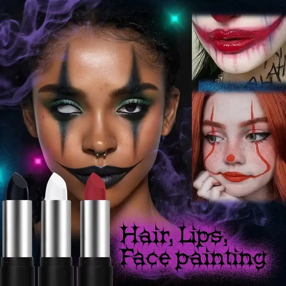 สีทาหน้าและร่างกาย สีทาตัว สีทาตัว กีฬาแต่งหน้าติดทนนาน วันฮาโลวีน ทาสีหน้าสติ๊ก สร้างสรรค์ แห้งเร็ว