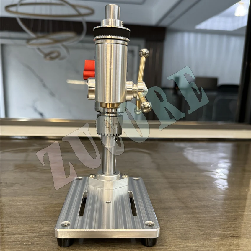 

Micro Bench Drill Woodworking Mini Table Drill Machine High Precision Micro Drilling Machine Synchronous Belt 0.3-6.5mm 220v