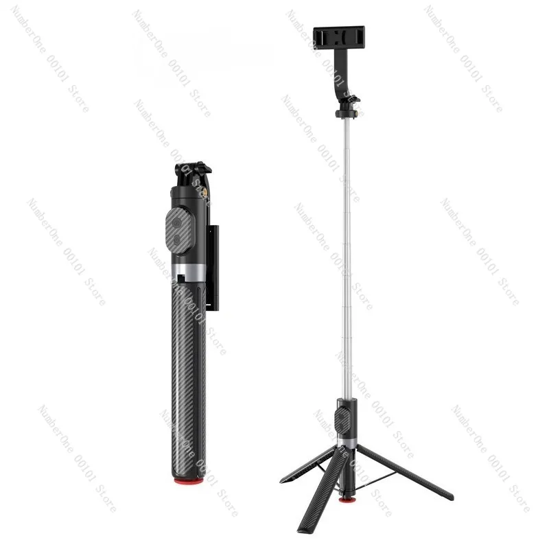 Universal Portable Selfie Stick, Handheld and Floor-Standing Tripod, Mobile Live Streaming, Travel and Tourism Multi-Functional