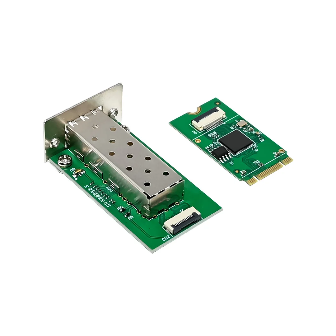 SUNWEIT ST7332 M.2 B + M Intel I210AS 1GbE SFP Fibra Industrial NIC Servidor Externo Com Fio CE ROHS/FCC Certificado OEM 1 Ano
