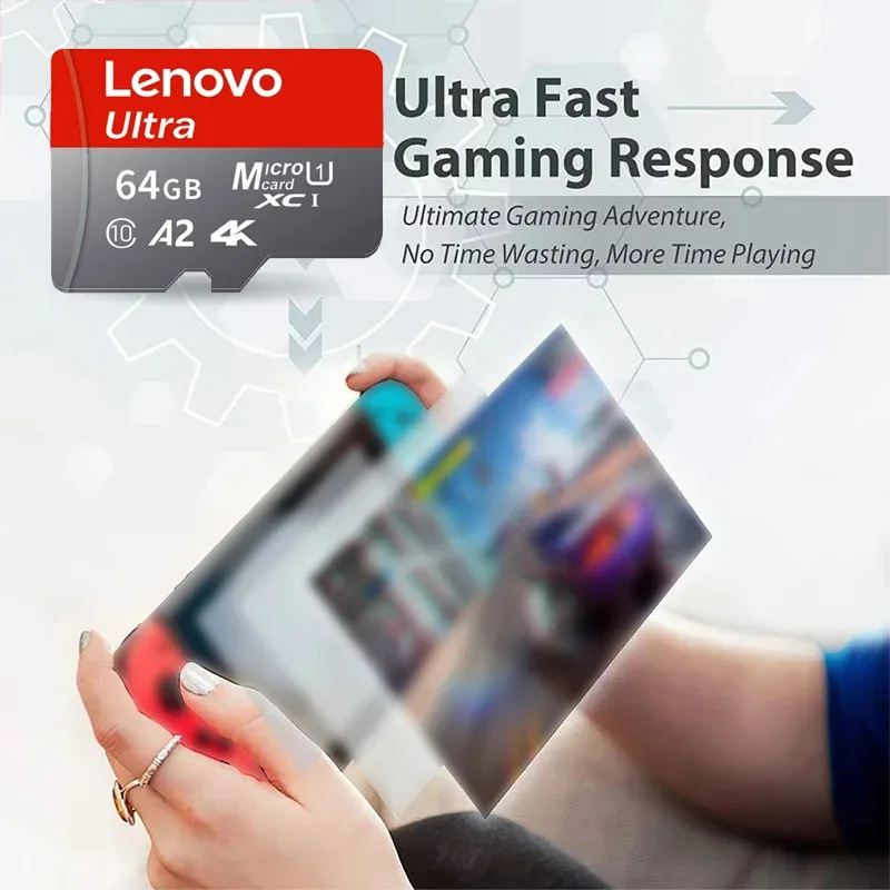 Lenovo High Speed Micro SD Memory Card 512GB 4K Full HD Video Compatible with Phone GoPro Action Camera 1TB 128GB 256GB