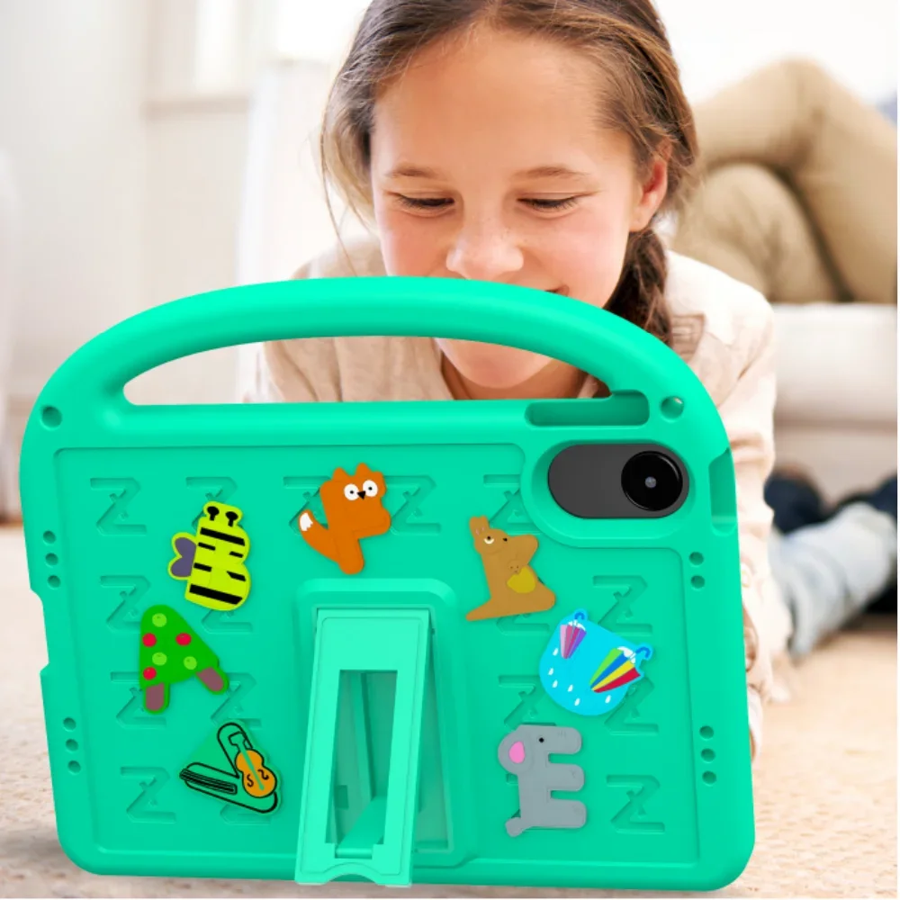 

Kids Soft EVA Case for Xiaomi Redmi Pad 2 11 inch 2025 Cute Cartoon Letters Shockproof Tablet Cover for Redmi Pad 2 4G 11"