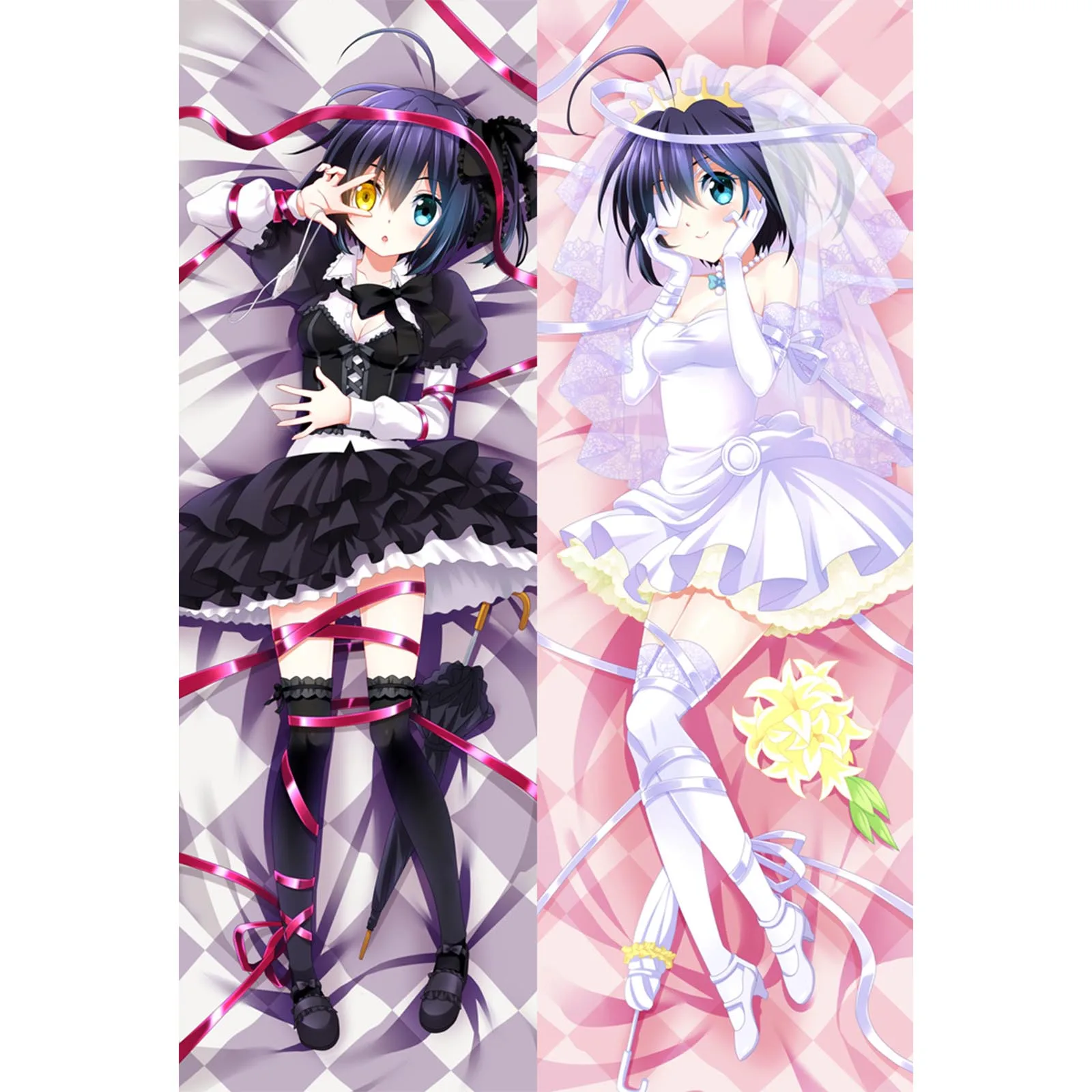 

Animation Dakimakura たかなし りっか Takanashi Rikka Love, Chunibyo & Other Delusions Pillowcase Hugging Body Pillow cover Otaku Gifts