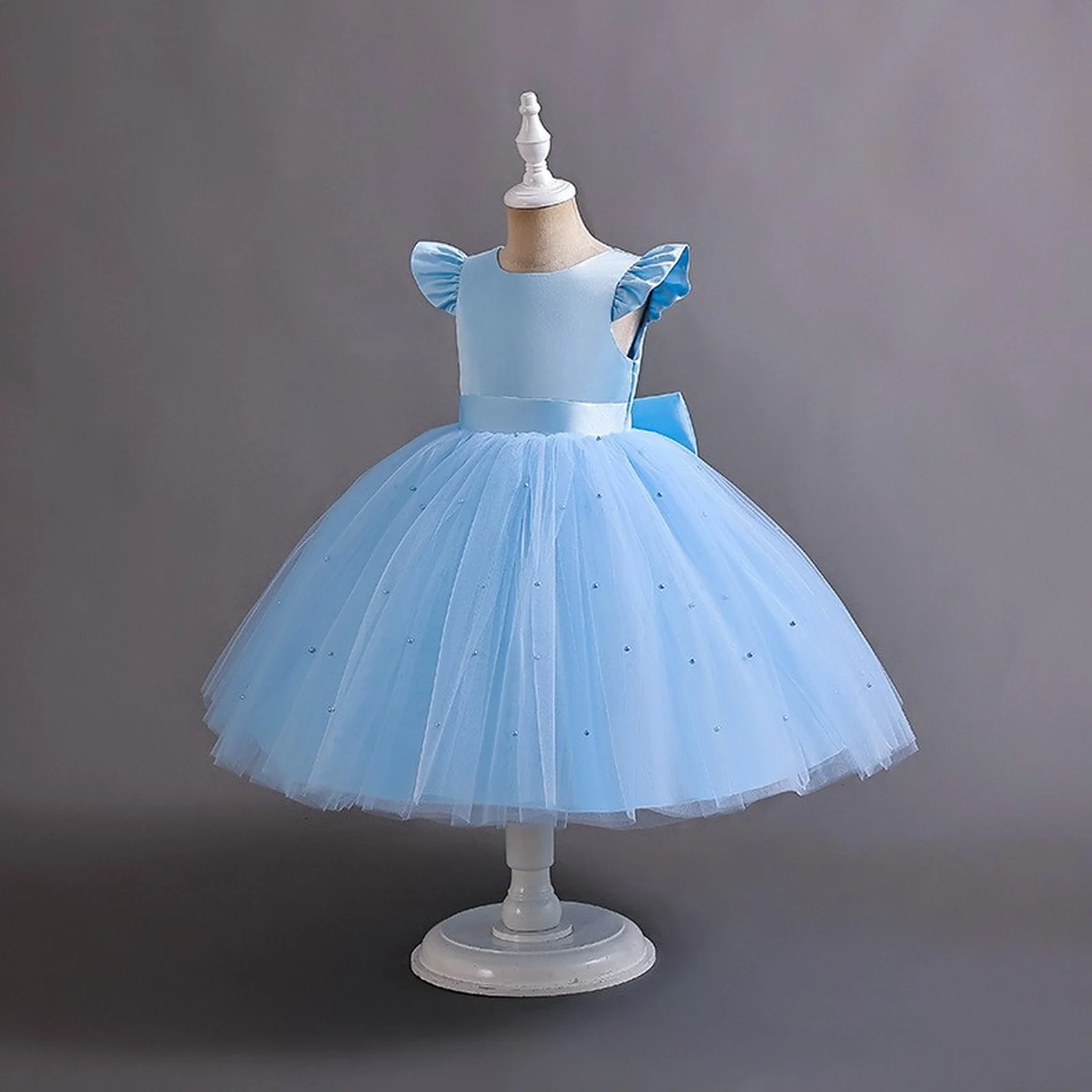 

Princess Kids Baby Dress For Girls Fancy Wedding Dress Sleeveless Party Birthday Baptism Dress For Girl Summer Dresses