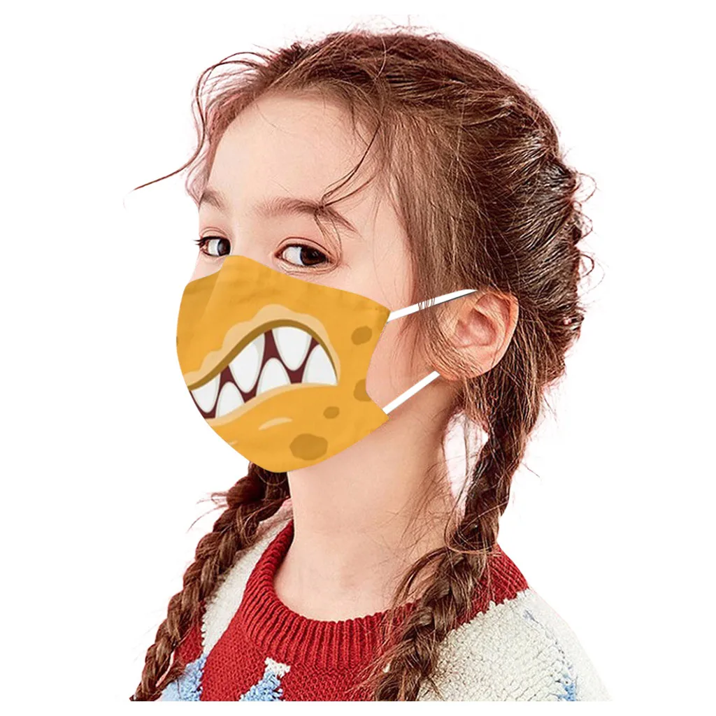 1PC bambini bambini Outdoor Cotton Mouth lavabile riutilizzabile Face Filte Outdoor maschera protettiva antipolvere per il viso maschera