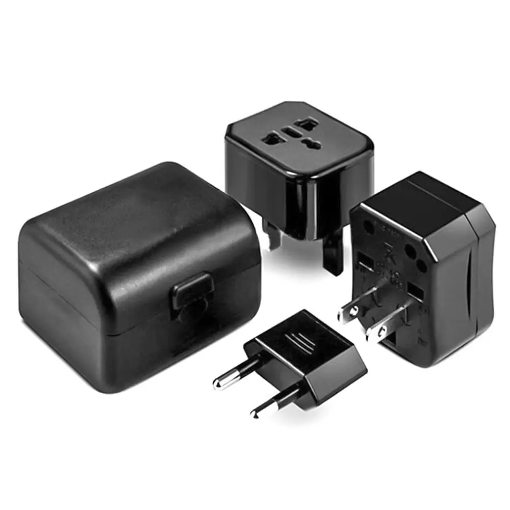 Universal Travel Plug All In One Adapter with EU US UK AU Plug Global Travel Power Charger Sockets Converter