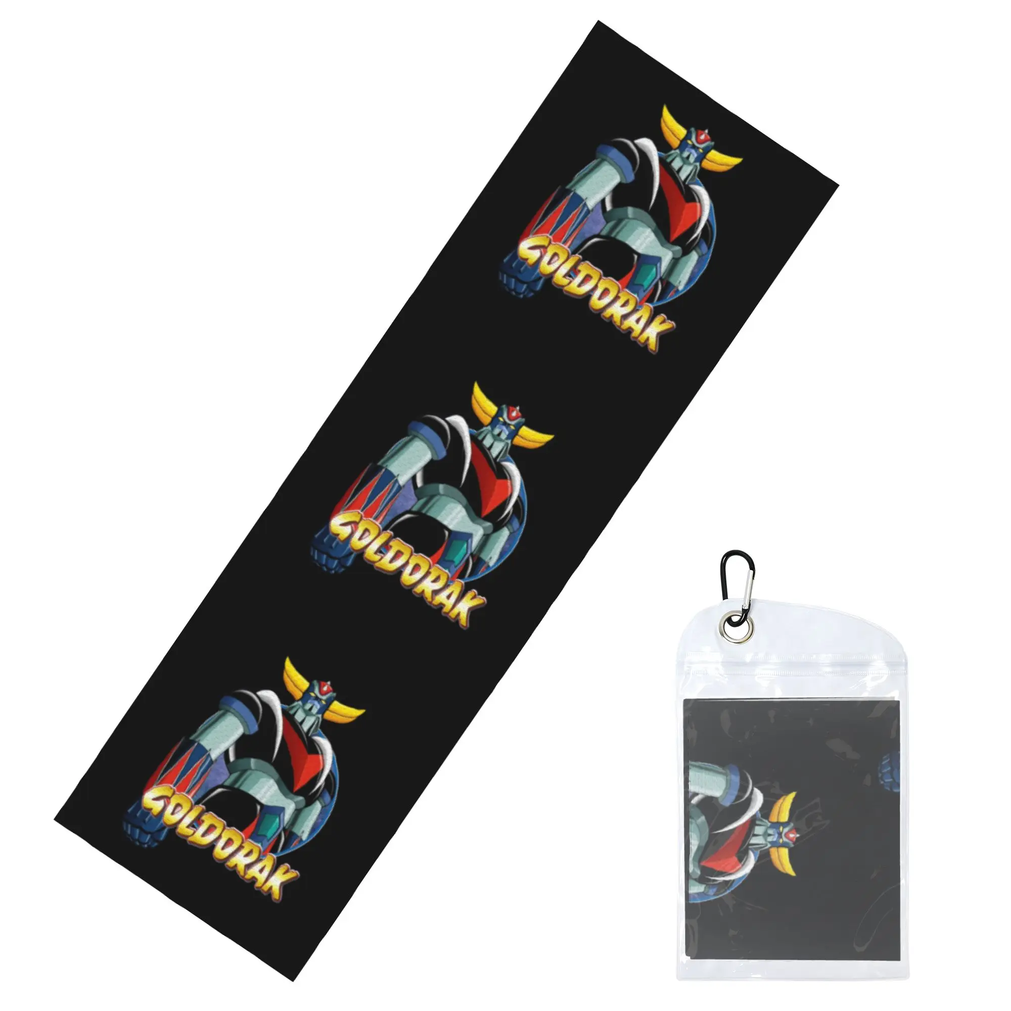 UFO Robot Goldorak Grendizer Cold Exercise Towel Anime Mechanical Warrior Super Breathable Instant Cooling Towel Beach Towels