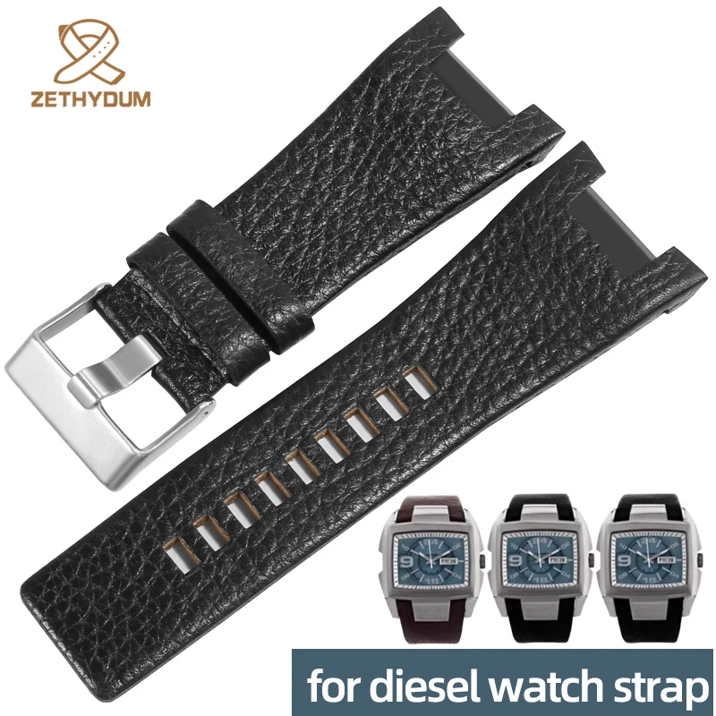 cowhide watch strap 32*17mm For Diesel DZ1216 DZ1273 DZ4246 DZ4247 DZ287 Series watch men watchband wristwatches band bracelet