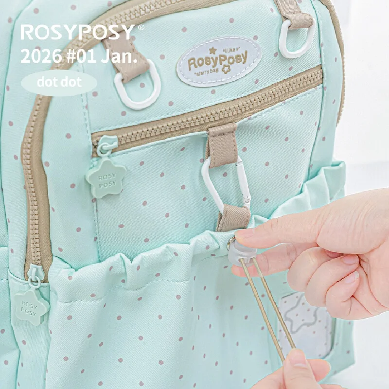New ROSYPOSY Dot Backpack Large Capacity Slim Lightweight Niche High Grade Daily Commute School Travel Bag For Students
