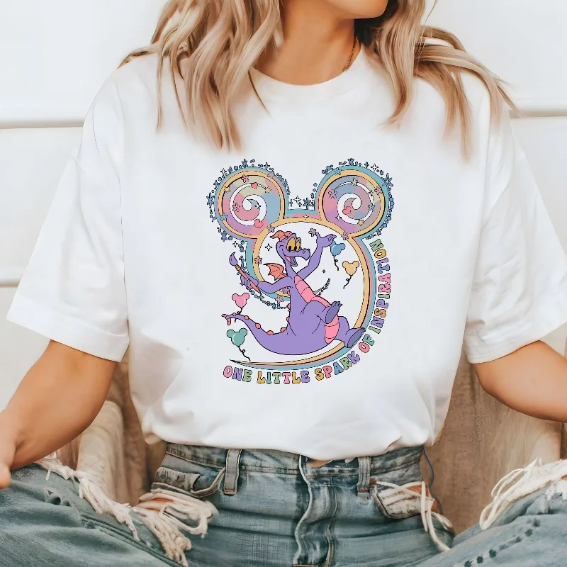 

Фигурная рубашка Рисунок Одна маленькая искра вдохновения Рубашка Фиолетовый дракон Рубашка Дракон Рубашка с фигуркой Диснея