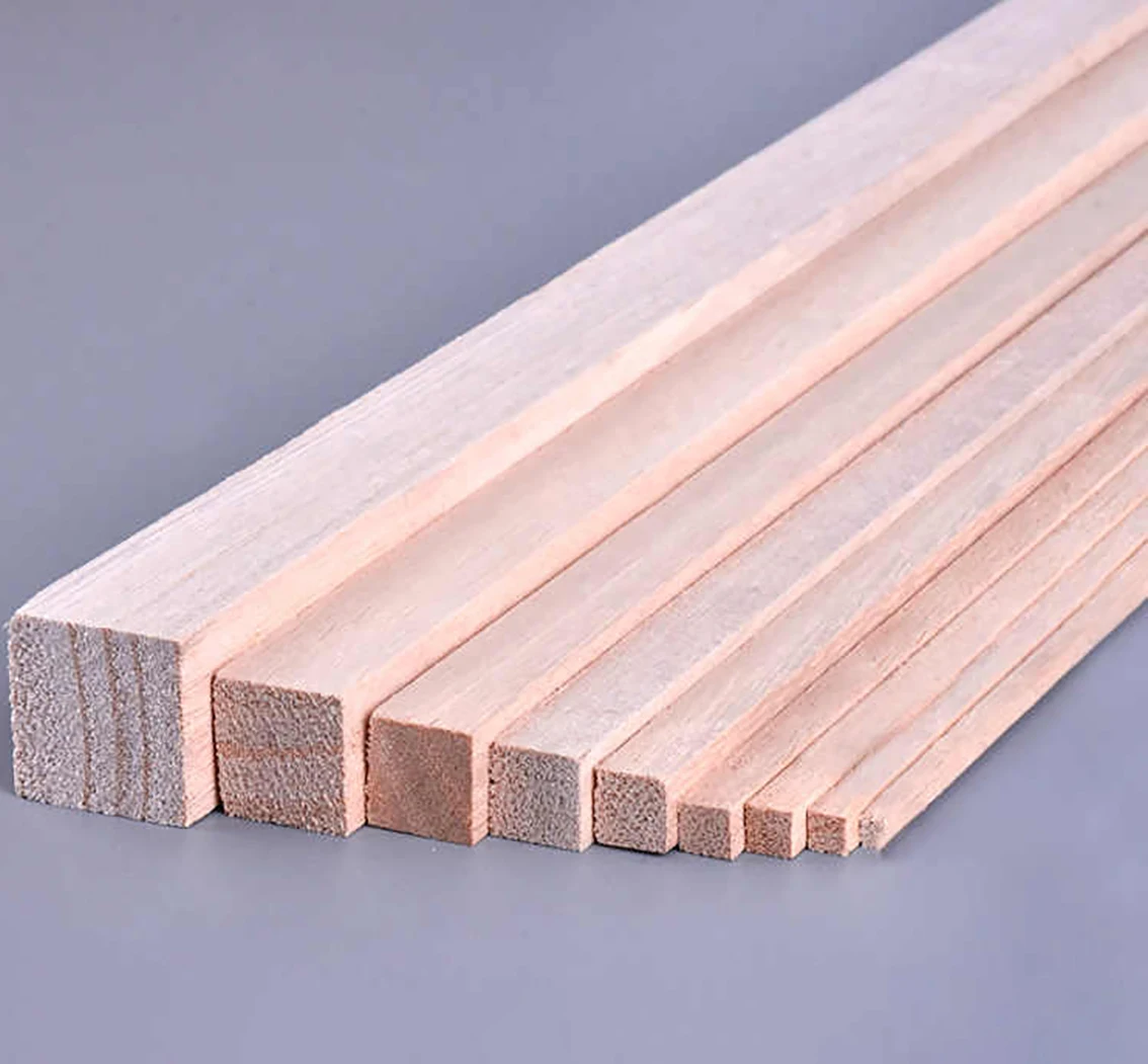 Length 250mm Solid Square Wood Strip Small Wooden Rods DIY Model Material Crafts Decoration Making Parts 2/3/4/5/8/10/12/20mm