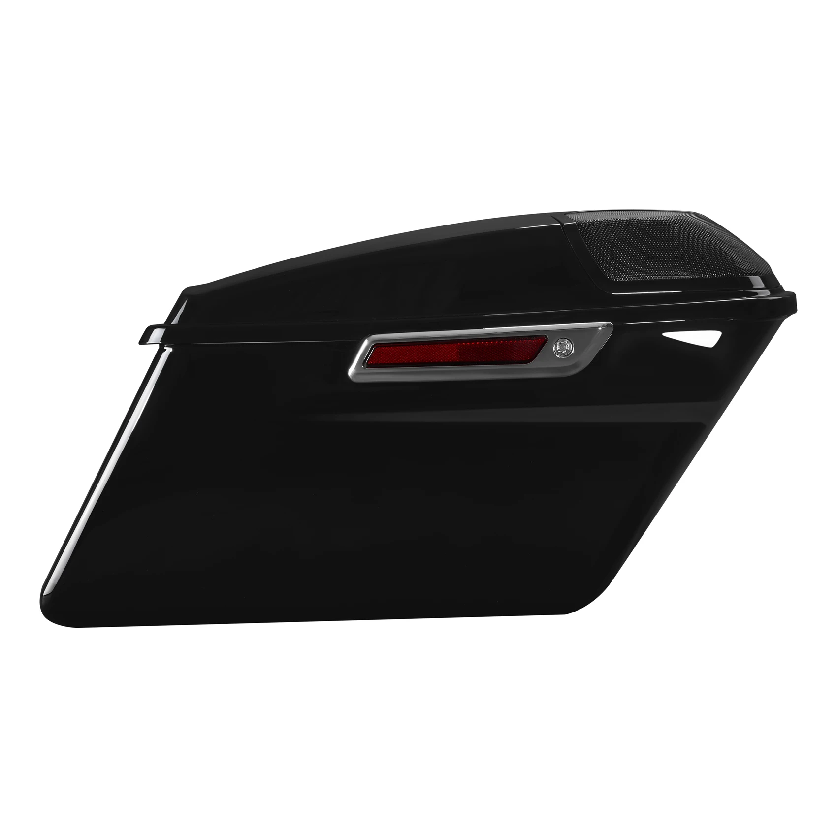 Sacos de sela duros com tampa de alto-falante de 5x7 ", adequados para harley touring road king 2014-2024, bolsas laterais para bagagem de motocicleta