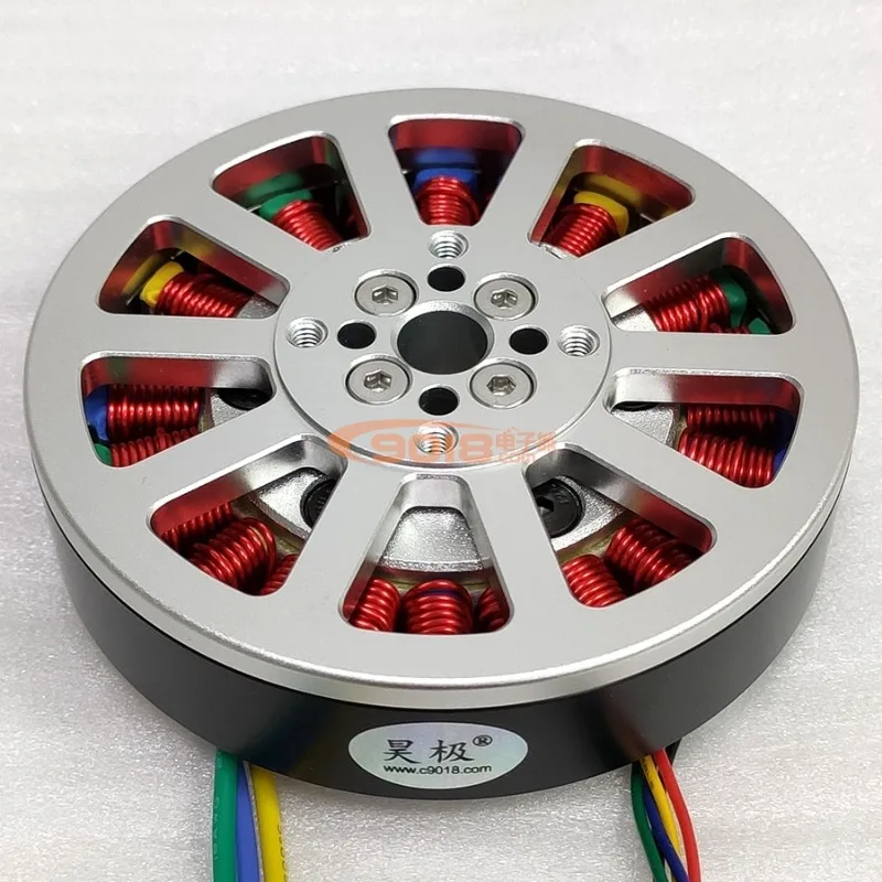 8110 300W Disc Direct Drive Motor 1.2Nm Brushless DC Motor Ultra-Thin Hollow Shaft