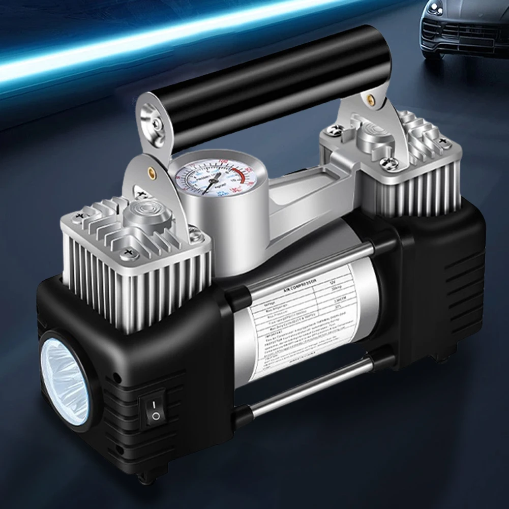 compresseur-d'air-portable-12v-pour-pneus-de-voiture-150-psi-double-cylindre-en-alliage-d'aluminium-avec-manometre-pour-camion-et-camping-﻿