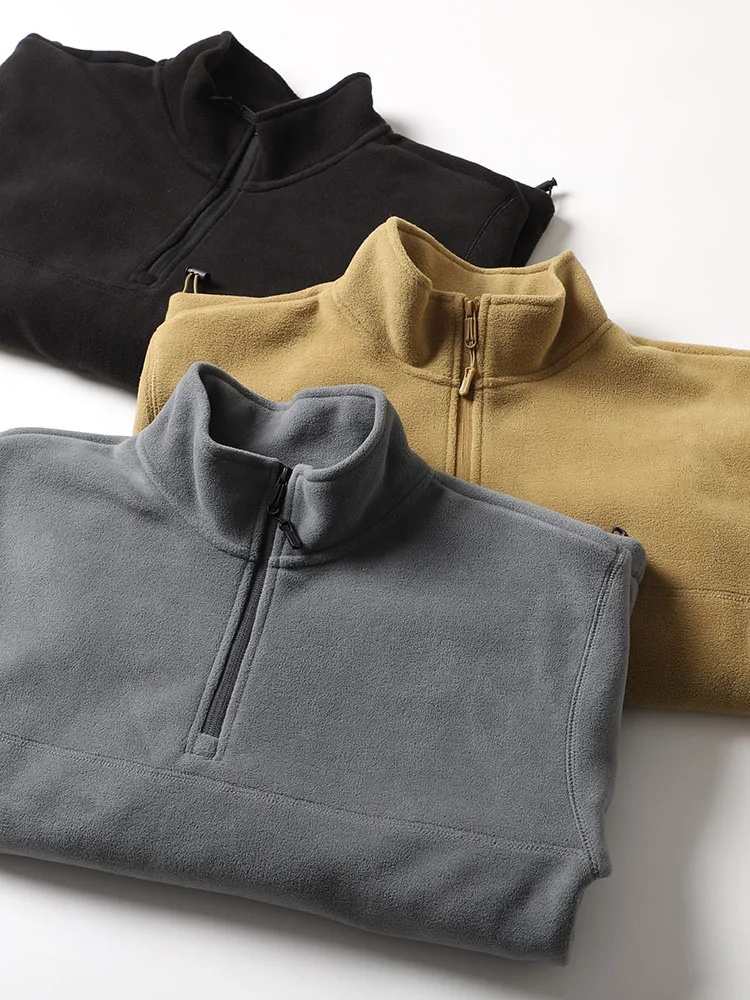 

Двусторонняя флисовая куртка с капюшоном, повседневная теплая верхняя одежда для активного отдыха, на молнии, с воротником, мужская одежда, осенне-зимний сезон, длинный рукав