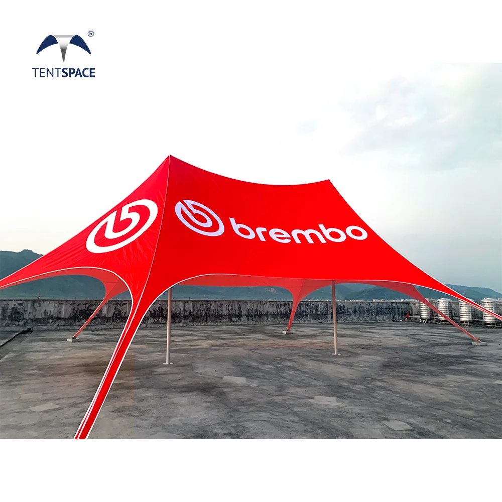 

Durable 16M Double Pole Star Tent For Outdoor Adventures Custom Event Spider Tent Camping For Beach Party