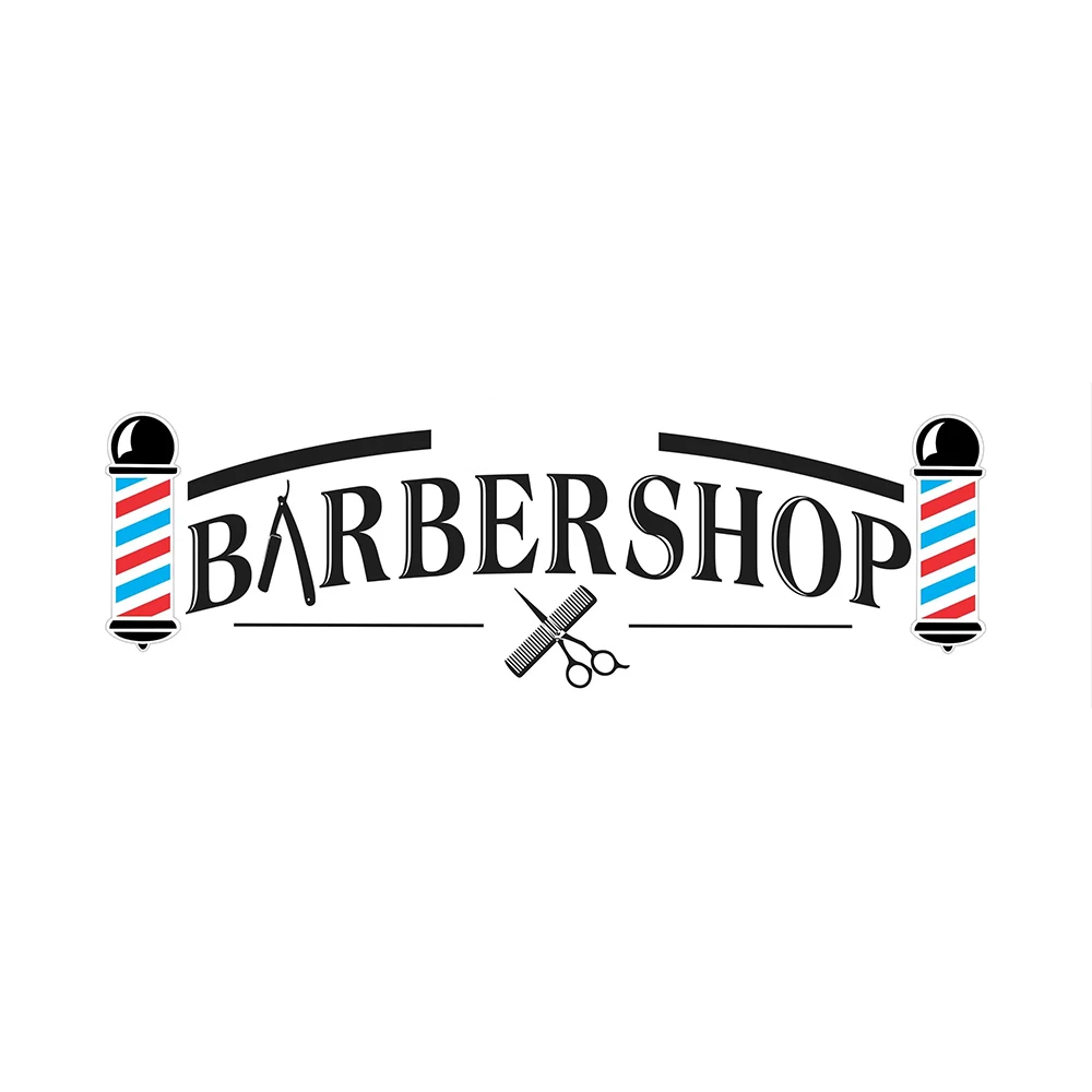 70X250CM BARBER SHOP FLAG BANNER 100 % Polyester CUSTOM COMPANY NAME BANNER