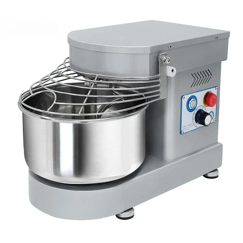 

7L Home pasta machine with 10 speed adjustments stainless steel spiral mixer 3kg