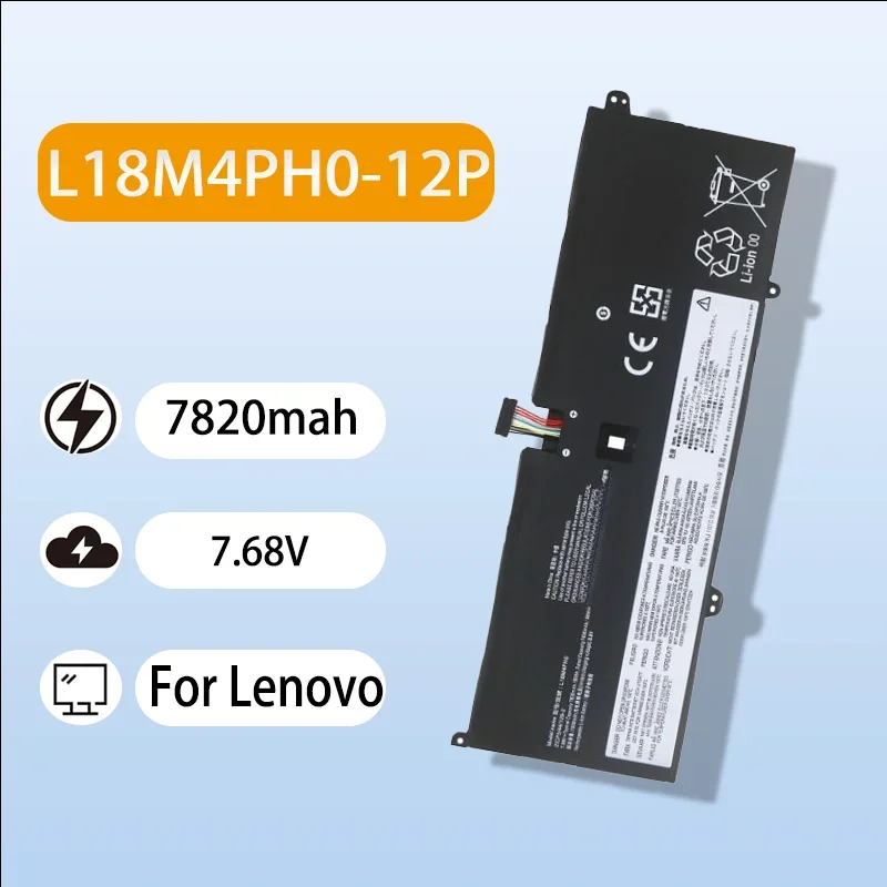 Premium L18C4PH0 Laptop Battery For Lenovo Yoga C940-14IIL 81Q9 L18M4PH0 7.68V 7820mAh Safe Durable High Performance Battery
