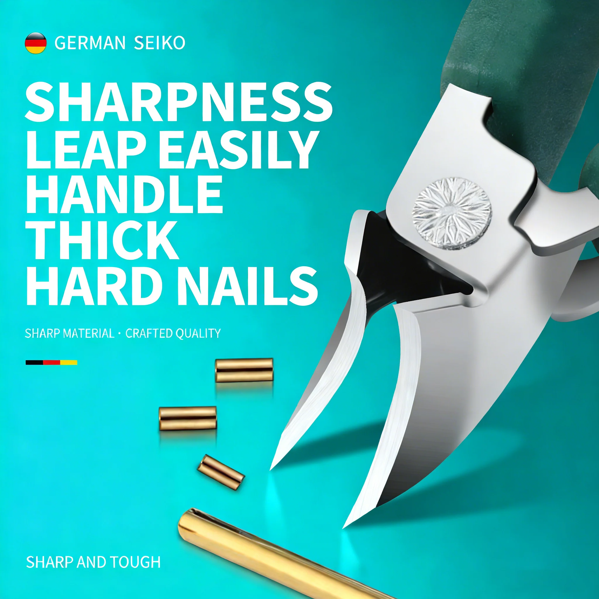 Großer Nagelknipser für dicke und harte Zehennägel, robuste professionelle Nagelknipser